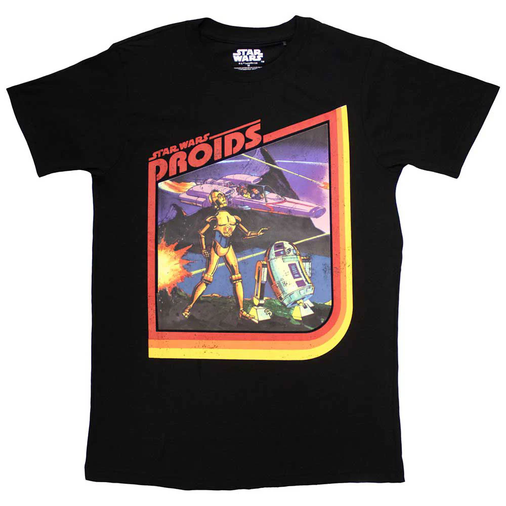 Rockinstone Star Wars Droids Camiseta（l）
