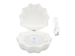 Altavoz Bluetooth 3 En 1 Con Proyección De 360°, Reducción De Ruido Blanco Y Luz Nocturna Portátil - Blanco