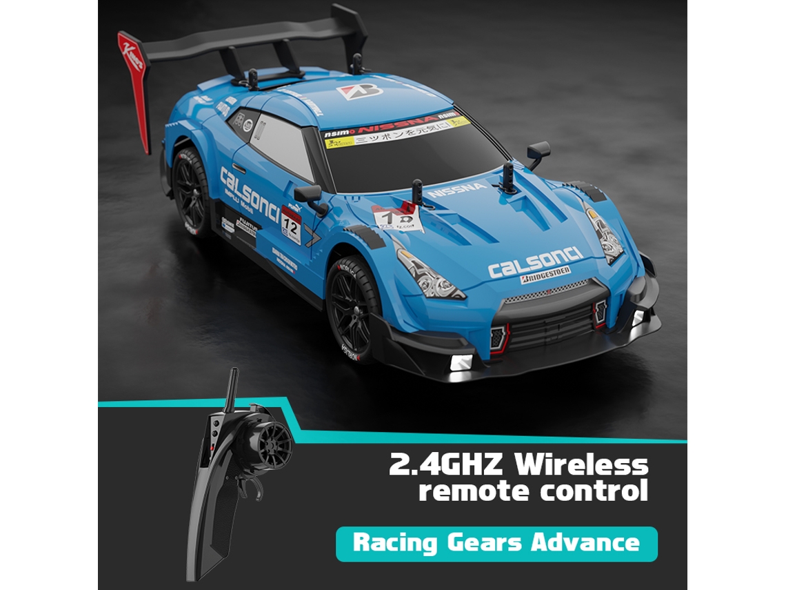 Coche eléctrico RC con grafiti, 40 km/h, recargable, ideal para derrapar y competir, divertido juguete de cumpleaños para niños. Aeuzwr