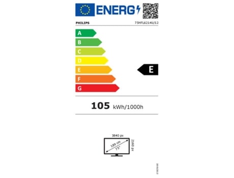 Smart TV PHILIPS 75HFL6214U (Antracita - E - 4K Ultra HD - 75)