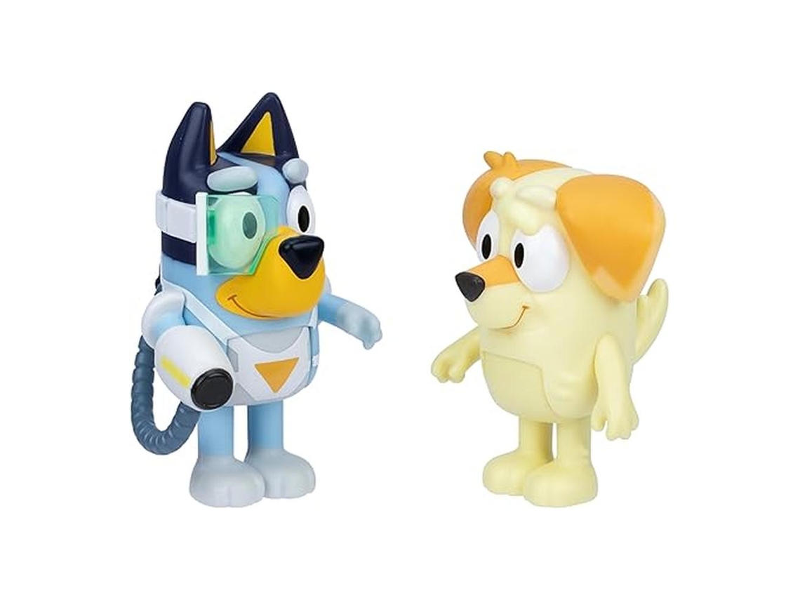 Pack de 2 Figuras Sorpresa Blaster Bluey y Disfraz de Chucky 6,35 cm 17652 Famosap25