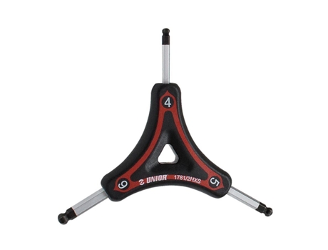 Llave hexagonal de 3 brazos UNIOR 1781/2hxs