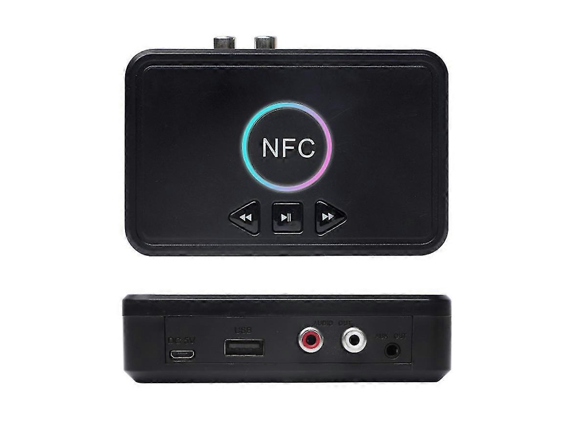 Adaptador Bluetooth, receptor de altavoz RCA de 3,5 mm, receptor de audio Bluetooth Rosewell NFC