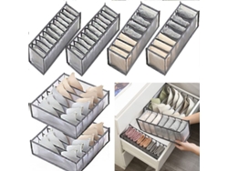 6 Cajas Organizadoras Plegables Para Cajones, Ideales Para Guardar Ropa Interior, Sujetadores Y Calcetines. Gran Capacidad.