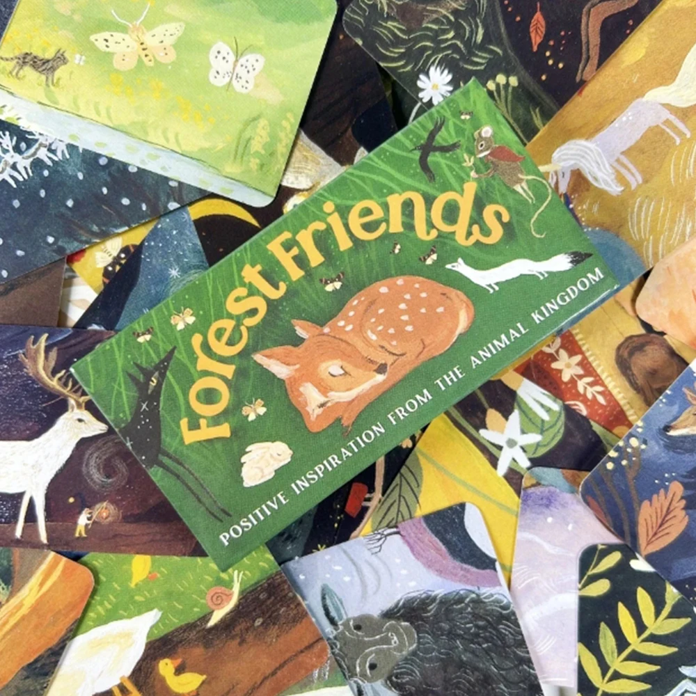 Cartas Del Oráculo De Los Amigos Del Bosque, Un Juego De Tarot De Adivinación De Alta Calidad, Perfecto Para Reuniones Familiares.
