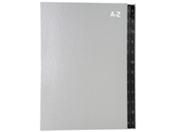Carpeta de Mesa EXACOMPTA Din A4 A-Z 24 Compartimentos Plata
