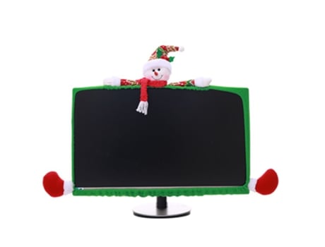 Adorno de Navidad ZMDECQNA Cubierta Monitor Computadora Tv Elástica Portátil