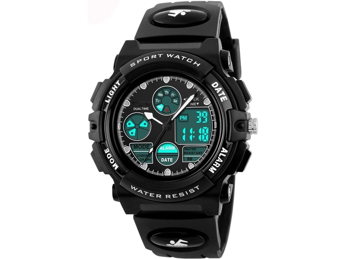 Reloj De Pulso Deportivo Masculino Militar Doble A Prueba De Agua Multifuncional Ledyuysan