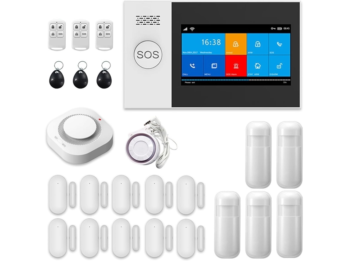 Sistemas De Seguridad Doméstica Sistema De Alarma Wifi Tuya Con Kits De Detección, Capteur Porte