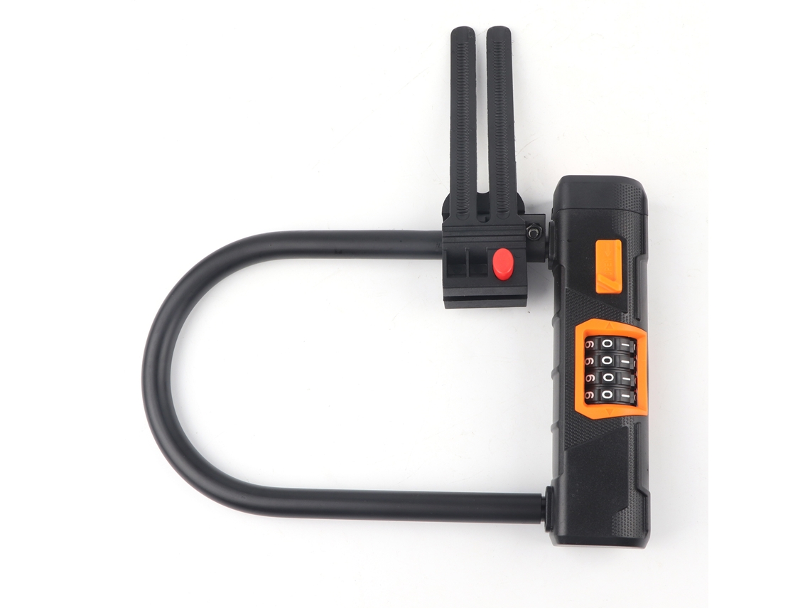 Candado De Bicicleta De Acero En Forma De U Con Código De 4 Dígitos, Diseño Antirrobo, Accesorio De Seguridad Para Bicicletas, Motocicletas Y Patinetes.