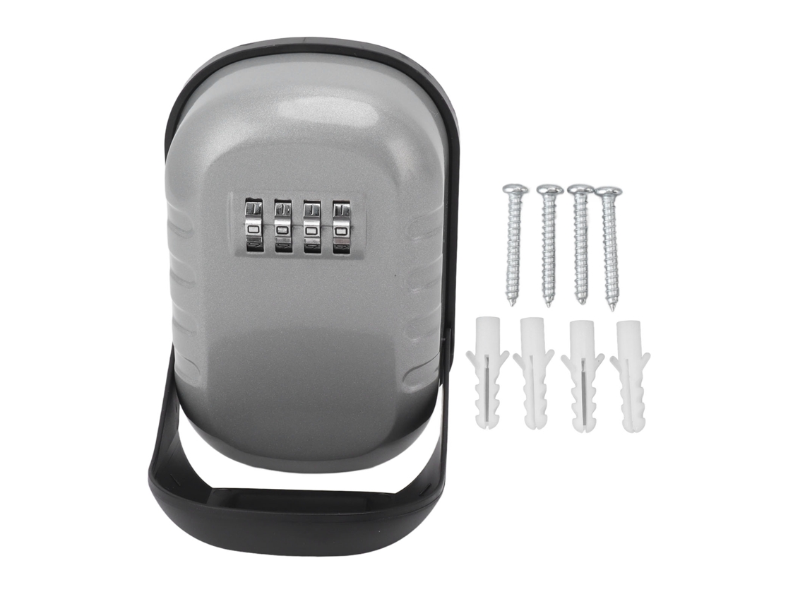 Caja de seguridad para llaves, resistente al agua y con código, para montaje en pared.