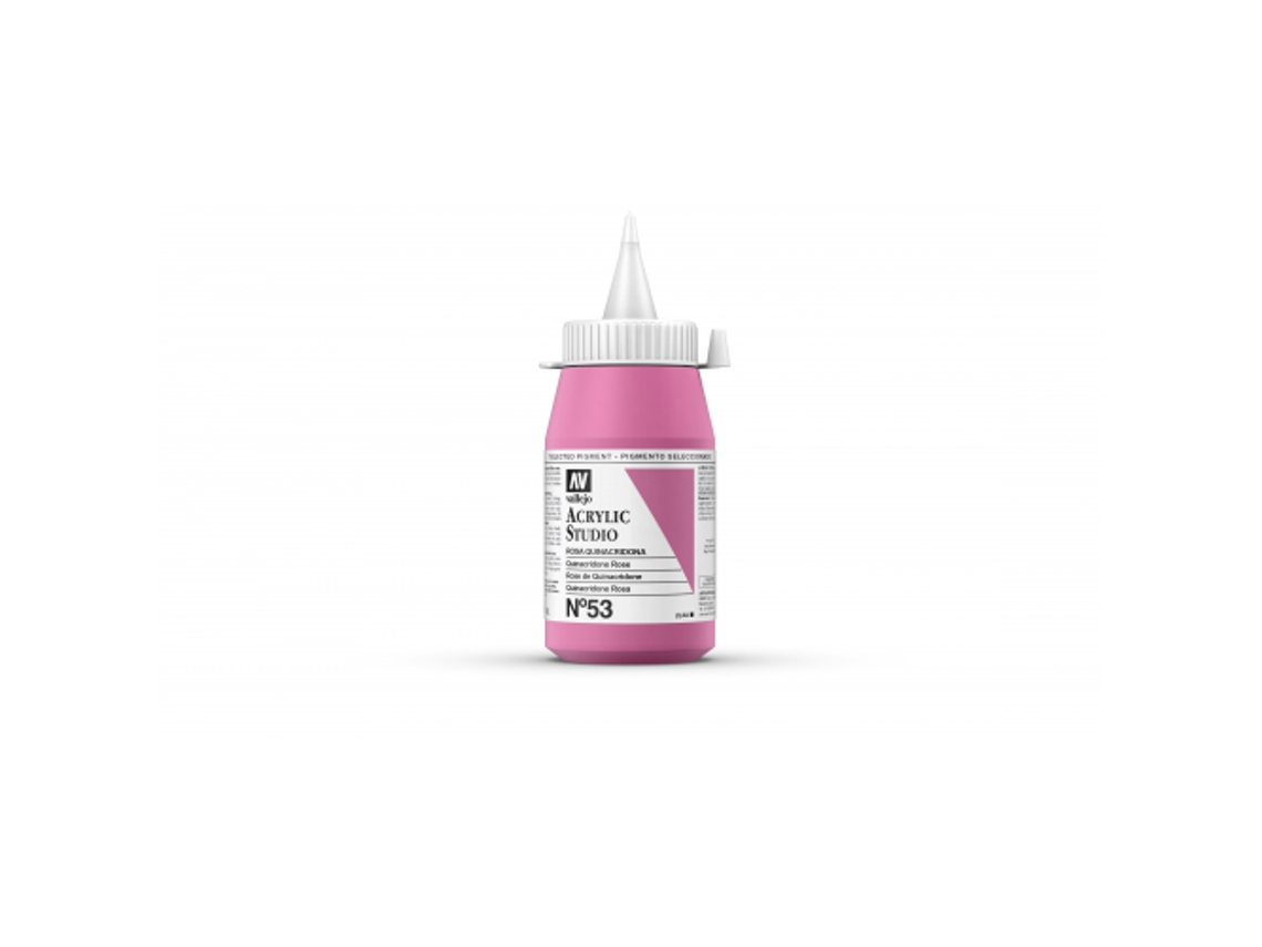 Pintura Acrilica Vallejo Studio 500 Ml (53 Rosa Quinacridona)