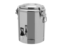 Dispensador de bebidas de acero inoxidable, aislado para bebidas frías y calientes, con grifo original.