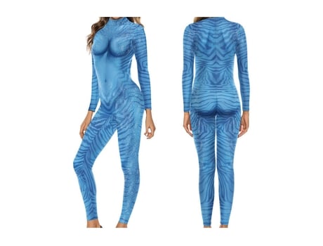 Avatar 2 Cosplay Mono de mujer con estampado 3D XL