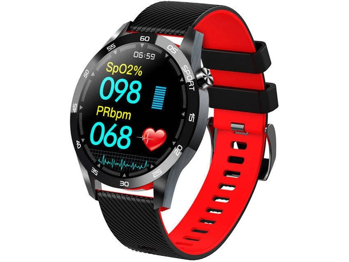 Reloj inteligente F22L con pantalla TFT de 1,54 pulgadas, resistente al agua IP67, podómetro, para hombres y mujeres, Bestvite (verde)