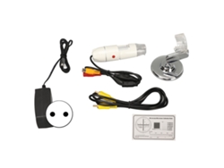 Microscopio Digital Hd De 25x A 400x Con 8 Led, Salida Av, Enchufe Europeo Para Reparación De Televisores Y Aparatos Electrónicos.