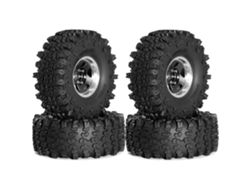Marrón 4pcs Neumáticos 1.9" Llantas Aleación Aluminio 1/10 Axial Scx10 Iii Yikong Yk4107 Rgt Rock Crawler Rc R226