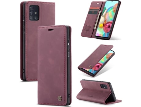 Carcasa Samsung A71 Livro Caseme Elite Morado