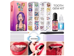 Kit De Gemas Dentales Para Hacer Tú Mismo Con Adhesivo Y Herramientas Para Decoración Dental.