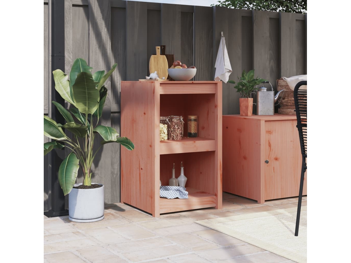 Mueble de cocina exterior Douglas de madera maciza (55 x 55 x 92 cm) DKD HOME DECOR