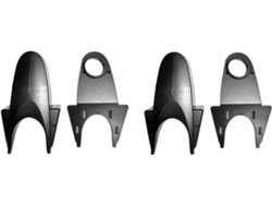 2 Cubiertas Para La Carcasa De La Cámara De Visión Trasera Del Coche Para Sprinter Transporter Transit