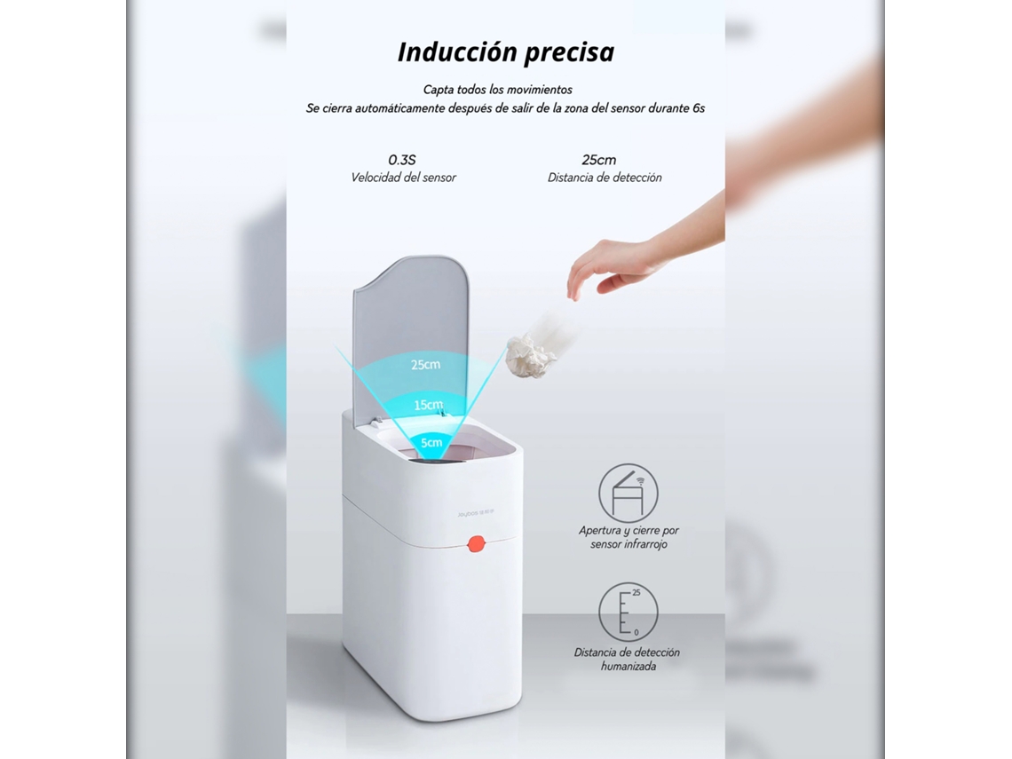 Cubo de basura automático con sensor de movimiento para cocina Joybos