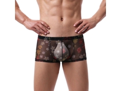 2026-calzoncillos Boxer Hombre Sexy De Flores Suaves Ropa Interior De Poliéster Cortos