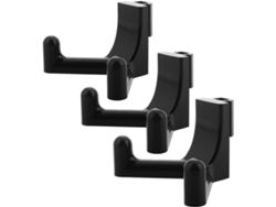 Organizador Herramientas Abs Negro 3 Piezas Ahorra Espacio Garaje Almacenamiento Multiusos Equipos Jardinería