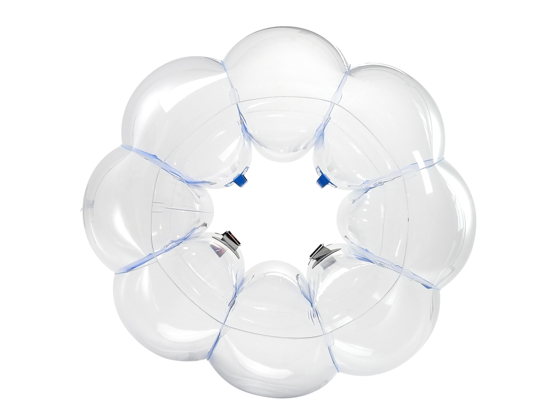 Pelotas de parachoques inflables Succebuy con cuerpo de PVC para exteriores, color azul