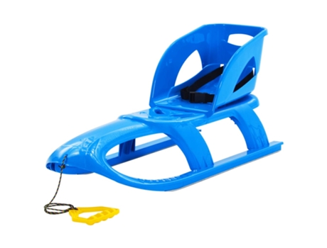 vidaXL Trineo con asiento polipropileno azul 102,5x40x23 cm