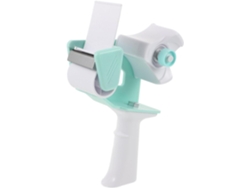 Dispositivo para sellar cinta adhesiva de embalaje con dispensador, dispensador de cinta adhesiva, metálico.