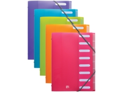 Carpeta OXFORD Elba School Life 8 Compartimentos Din A4