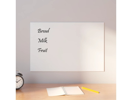 Pizarra magnética de pared vidrio templado blanco 60x40 cm VIDAXL