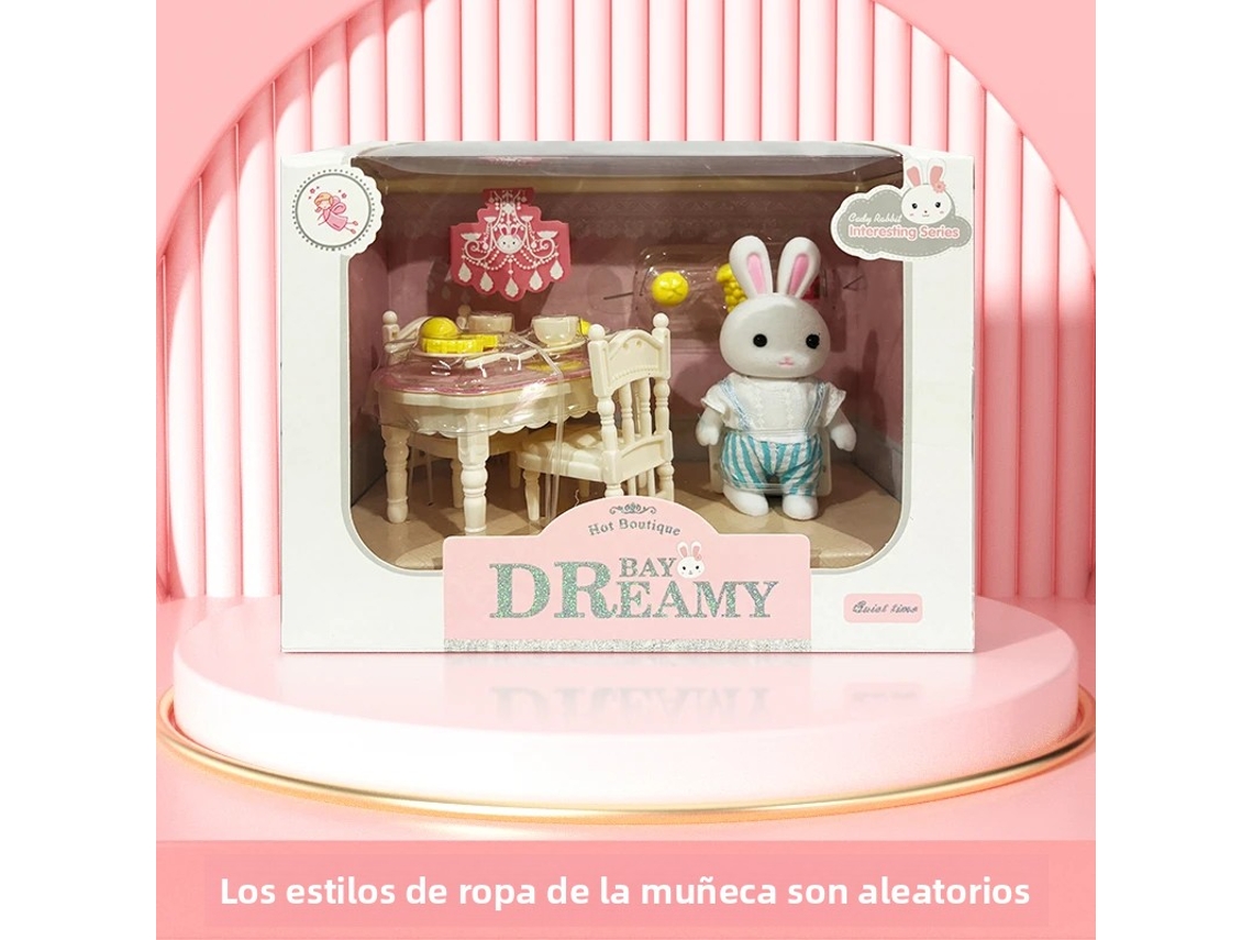 Juguete educativo infantil con temática de conejos para juegos de simulación e interacción en interiores. Mdug