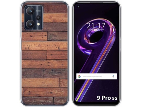 Carcasa para Realme 9 Pro 5G TUMUNDOSMARTPHONE Dibujos Madera 03 Multicolor