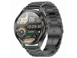 Reloj inteligente CF52 con Bluetooth, llamadas, monitor de actividad física y correa de acero para bicicleta eléctrica.