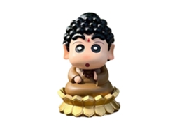Pequeña Estatua De Buda De 13 Cm En Pvc, Decoración De Mesa Y Coche Con Diseño De Dibujos Animados, Regalo Único.