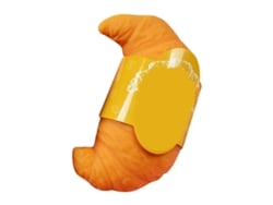 Rebe-Bread Juguete de compresión para aliviar el estrés con retorno lento Croissant descompresor multifuncional