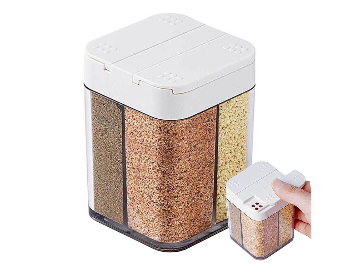 Dispensador de sal y pimienta 4 en 1 - caja de condimentos NEVEANCE