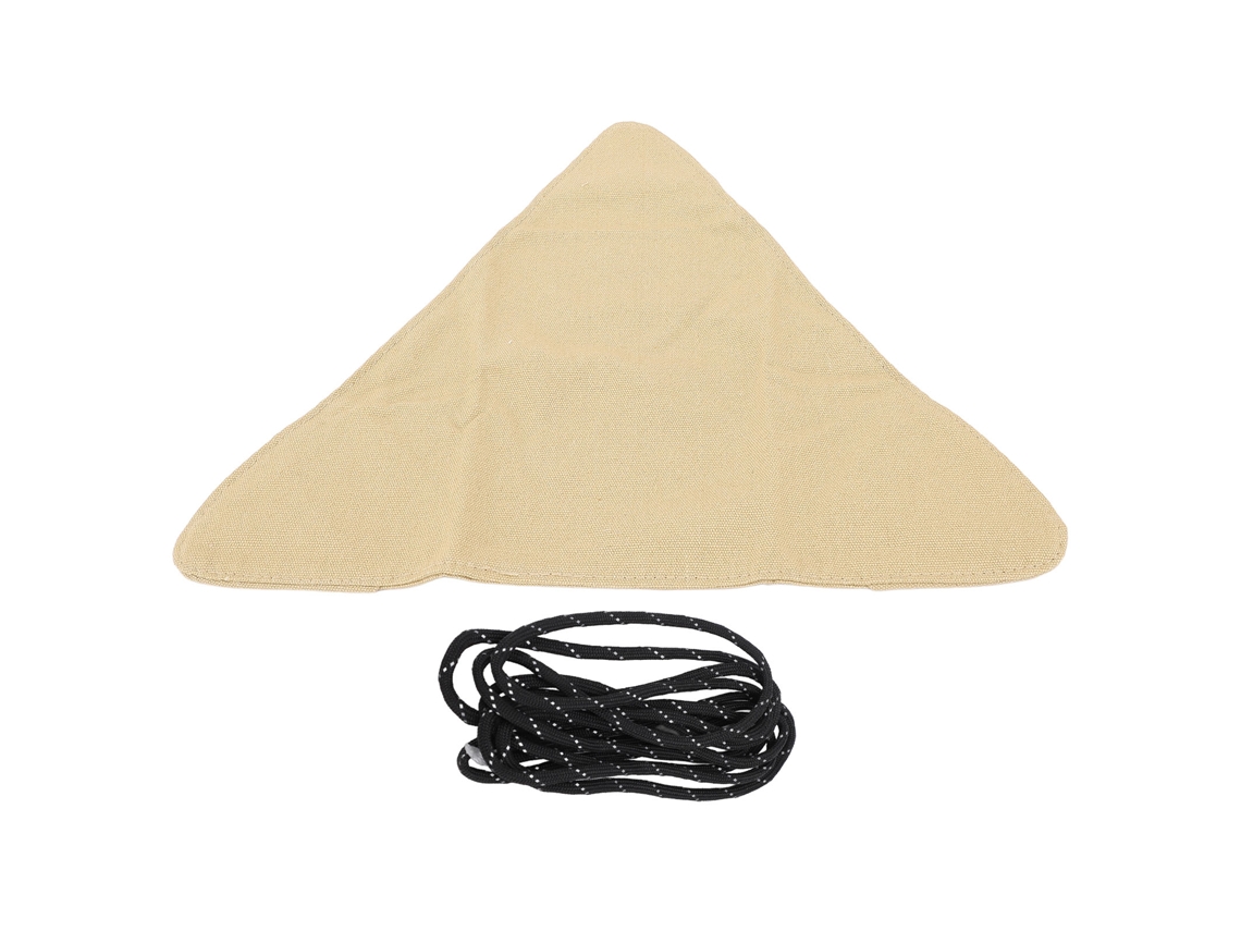 Capa de tecido substituível para cadeira dobrável de exterior, cadeira de campismo, praia, jardim, cor cáqui com corda.