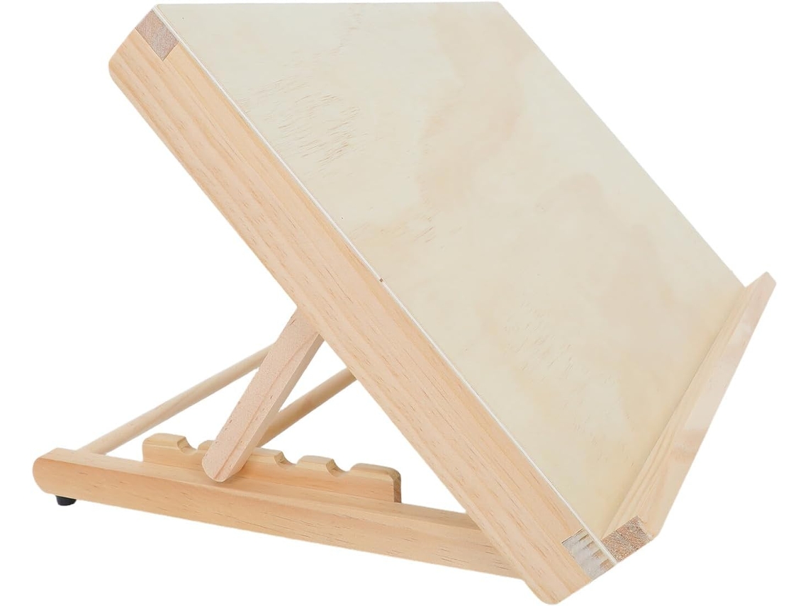 Caballete De Mesa Plegable De Madera Ajustable Con 4 Ajustes De Altura (45x31x65 Cm) Para Pintar, Dibujar Y