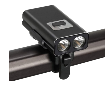 Juego de luces para bicicleta Juego de luces para bicicleta súper brillante Juego de luces para bicicleta a prueba de agua con pantalla Ener-NEGRO ...