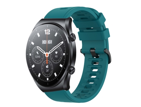 Correa de reloj inteligente para Xiaomi MI Watch S1 22 mm Correa de reloj de silicona suave de color sólido (verde)