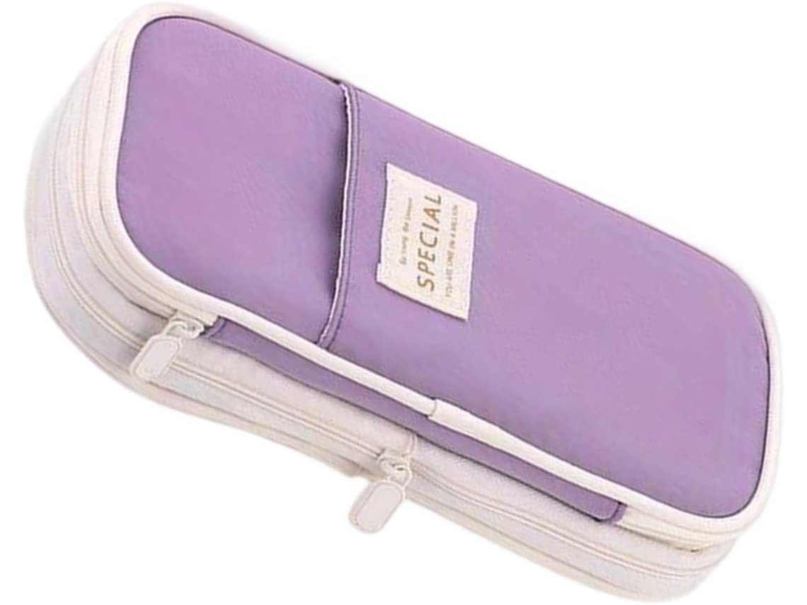 Estuche Para Lápices De Gran Capacidad Estilo Coreano: Bolso Sencillo Para Material Escolar Y De Oficina.