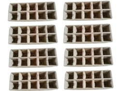 Bandejas De Germinación De Pulpa De Papel De 10 Compartimentos, 13 Unidades
