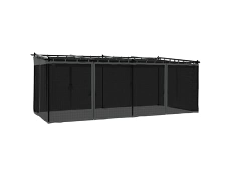 Cenador VIDAXL Antracita Acero (6x3 m)