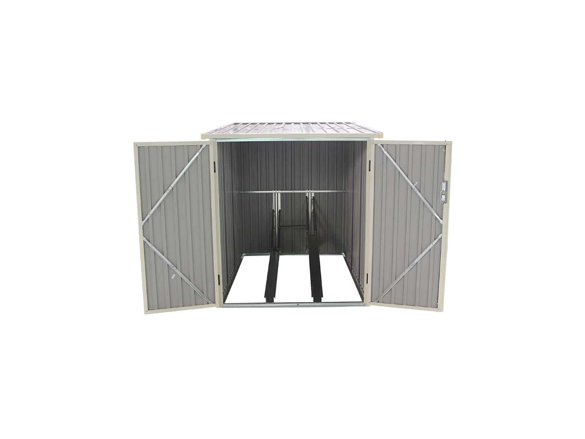 Caseta Metálica para Bicicleta GARDIUN Veloc I X2 2 81 M² Exterior 198X142X157 Cm
