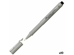 Rotuladores FABER-CASTELL ecco pigment 0,2 mm Negro 10 unidades