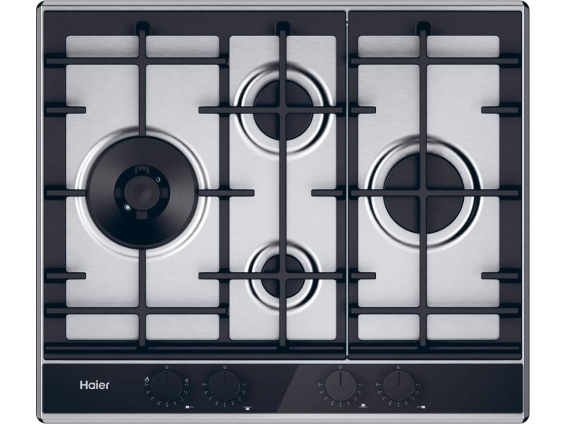 Placa de Gas INOX HAIER HAHG6D5TX (Gas Natural - 60 cm - Inox)