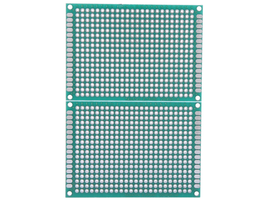 10 Pcs Placa De Circuito Universal Doble Cara 5x7cm Para Prototipado Y Diy De Soldadura